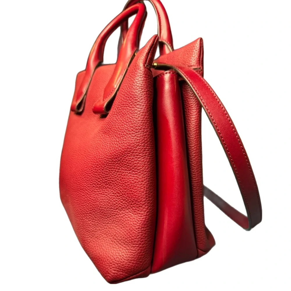 Michael Kors Cherry Red Satchel - Picture 5 of 16